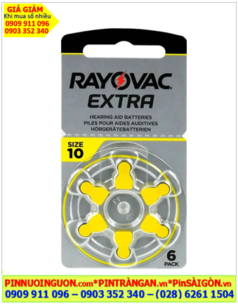 Pin máy trợ thính Rayovac Extra PR536 /Pin 10, Pin máy điếc Rayovac PR536 /Pin 10 chính hãng _Xuất xứ ANH